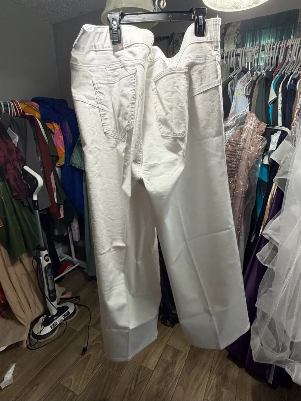 White Embellished Straight-Leg Pants torrid